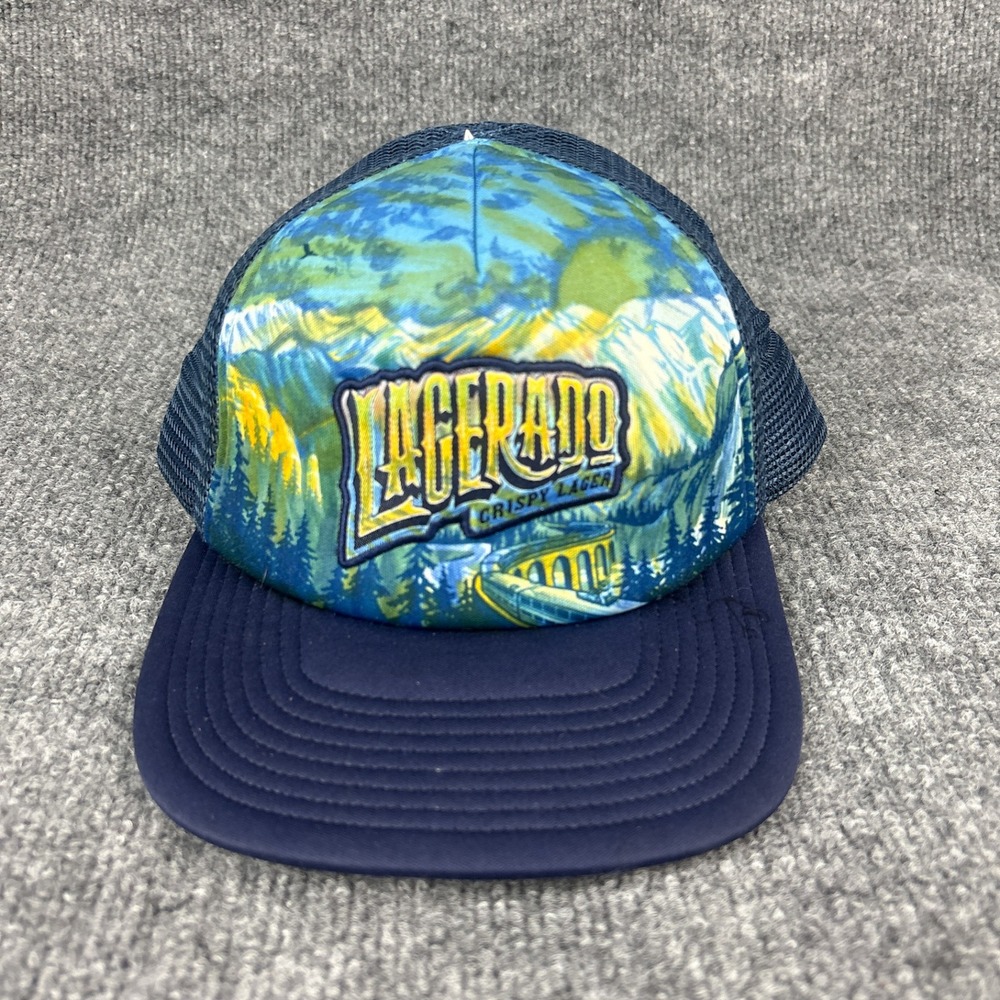 Odell Brewing Lagerado Trucker Snapback Hat Mountain Graphic